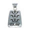 Navajo Sterling Silver Overlay Pendant SN20439